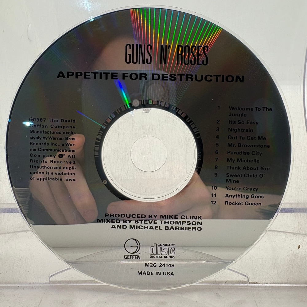 Guns N Roses Appetite For Destruction CD M2G 24148 Made In USA Geffen Records